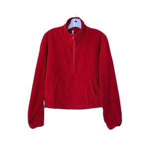 No Chill Fleece Half-Zip - Red - XS